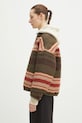 Odzież Visvim kurtka puchowa dwustronna z domieszką wełny Liner Jkt Jacquard Blanket 325105013006 zielony