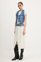 Guess Jeans vestă din denim W5GN74.D5M46 bleumarin SS25
