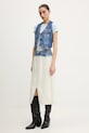 Guess Jeans kamizelka jeansowa W5GN74.D5M46 granatowy SS25