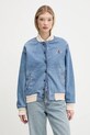 Guess Jeans farmer bomber dzseki nem bélelt kék W5GN75.D5M4A