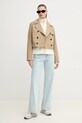Короткий тренч MACKAGE ALINE.CO бежевий SS25