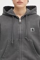 Carhartt WIP cotton sweatshirt Hooded Nelson Jacket gray I033830.87GD