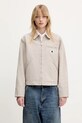 Carhartt WIP kurtka bawełniana OG Detroit Jacket bez kaptura beżowy I034879.2RF4O