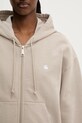 Bavlněná mikina Carhartt WIP Hooded Casey Jacket béžová I032642.2RTXX
