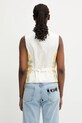 Одежда Жилетка с примесью льна Kenzo FF52GI0099O1.01 жёлтый