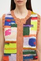 Martine Rose kamizelka z domieszką wełny Handknit Zip multicolor 967YA16800