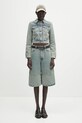 Джинсовая куртка Marine Serre Moon Laser Denim Cropped WJA041A.CDEN0003