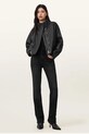 AllSaints geacă de piele RYDER W012LC negru