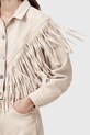 Îmbrăcăminte AllSaints jachetă de bumbac MARLENE FRNGE W057OC bej