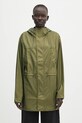 Rains hanorac Bold Long Jacket W3 cu captuseala verde 12110.105