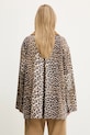 Дрехи Яке GANNI Printed Canvas Midi W0391 кафяв