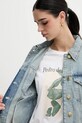 Sisley geacă din denim 2TFHLN05O albastru