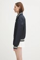 Sporty & Rich kurtka bomber Royal Club Nylon Varsity OW030620219BL106 granatowy SS25