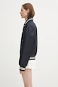 Sporty & Rich bomber jacket Royal Club Nylon Varsity OW030620219BL106 navy SS25