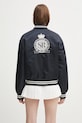 Clothing Sporty & Rich bomber jacket Royal Club Nylon Varsity OW030620219BL106 navy