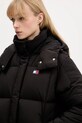 Μπουφάν με επένδυση από πούπουλα Tommy Jeans μαύρο DW0DW21623