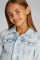 Calvin Klein Jeans geacă din denim pentru copii IG0IG02721.PPYA albastru