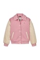 Дитяча куртка-бомбер Tommy Hilfiger KG0KG08316.128.176.PPYA рожевий SS25