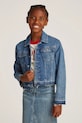 Tommy Hilfiger kurtka jeansowa dziecięca bez kaptura niebieski KG0KG08309.PPYA