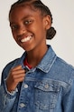 Tommy Hilfiger kurtka jeansowa dziecięca niebieski KG0KG08309.PPYA