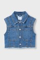 Mayoral vestă denim pentru copii necaptusit albastru 3364.6F.Mini.PPYA