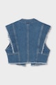 Девочка Детский джинсовый жилет Mayoral 6352.8F.Junior.PPYA голубой