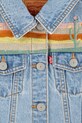 Девочка Детский джинсовый жилет Levi's XS VEST WITH EMBROIDERY 4EM411 голубой
