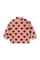 Konges Sløjd kurtka bomber dziecięca JODY TEDDY JACKET GRS bez kaptura różowy KS102308