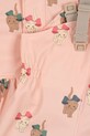 Konges Sløjd kombinezon i kurtka dziecięca RAINY PALME SET GIRL KS102312 różowy