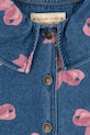 Девочка Детская джинсовая куртка Konges Sløjd MAGOT COLLAR JACKET GOTS KS102811 голубой