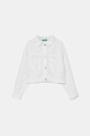 Дитяча куртка United Colors of Benetton джинс білий 21AQCN060.G.Seasonal