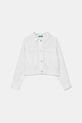 Παιδικό μπουφάν United Colors of Benetton χωρίς κουκούλα λευκό 21AQCN060.G.Seasonal
