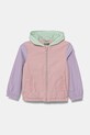 Дитяча куртка United Colors of Benetton з капюшоном рожевий 2IGGGN03L.P.Seasonal