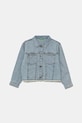 Dětská riflová bunda United Colors of Benetton bez kapuce modrá 2UTPGN03N.P.Seasonal