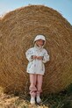 Liewood compleu copii Pedia Rainwear Set cu captuseala portocaliu LW19909