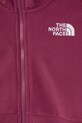Dječaci Dječja majica od flisa The North Face TEEN GLACIER F/Z HOODED JACKET NF0A8AZK6EO1 ljubičasta