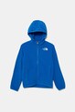 The North Face bluza polarowa dziecięca TEEN GLACIER F/Z HOODED JACKET aplikacja niebieski NF0A8AZKT4S1