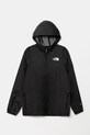 Dětská bunda The North Face TEEN ZIPLINE RAIN JACKET nezateplené černá NF0A8B7ZJK31