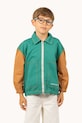 Дитяча бавовняна куртка Tinycottons COLOR BLOCKED JACKET інші зелений SS25.208