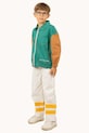 Дитяча бавовняна куртка Tinycottons COLOR BLOCKED JACKET SS25.208 зелений