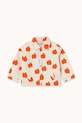 Tinycottons geacă de bumbac pentru copii APPLES JACKET SS25.214 bej SS25