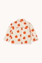 Băieți Tinycottons geacă de bumbac pentru copii APPLES JACKET SS25.214 bej