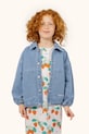 Dječja traper jakna Tinycottons GRAPHIC DENIM JACKET traper plava SS25.241
