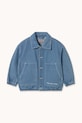 Dječja traper jakna Tinycottons GRAPHIC DENIM JACKET SS25.241 plava SS25
