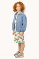 Tinycottons kurtka jeansowa dziecięca GRAPHIC DENIM JACKET SS25.241 niebieski