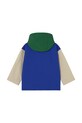 Deklice Otroška jakna Tinycottons COLOR BLOCK JACKET SS25.250 modra