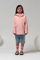 Detská nepremokavá bunda Gosoaky ROARING CAT prechodné ružová 251.9.1.585