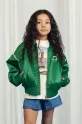 Mini Rodini geaca bomber pentru copii Note cu captuseala verde 2521010375