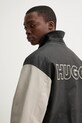 HUGO kurtka skórzana czarny 50530811
