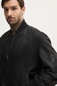 BOSS Orange kurtka bomber zamszowa czarny 50529780